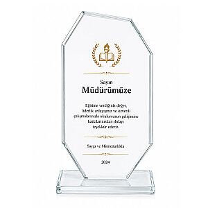 Sublimasyon Beyaz Kristal Plaket 1008 (1)