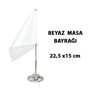 Sublimasyon Beyaz Masa Bayrağı   - 3