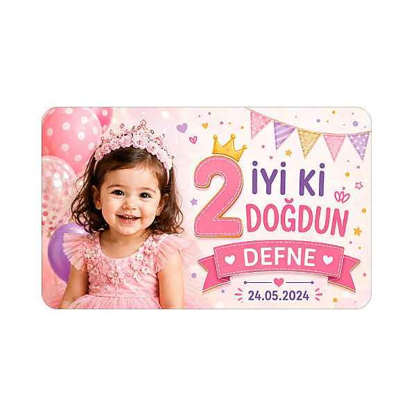 Sublimasyon Beyaz Metal Magnet 5x7 cm - 2