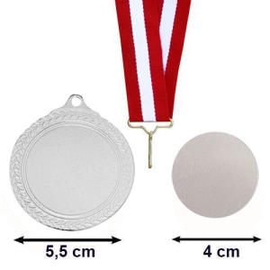 - Sublimasyon Gümüş Madalya 5.5 cm (1)  - Sublimasyon Gümüş Madalya 5.5 cm (1)