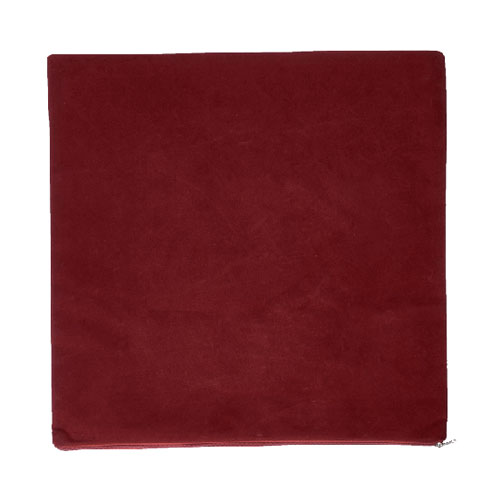 Sublimasyon Çiçek Desenli Yastık - Bordo - 3