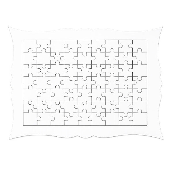 Sublimasyon Dekoratif A4 Puzzle 63 Parça - 1