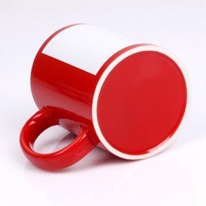 Sublimasyon Dekoratif Kırmızı Kupa (Beyaz Baskı Alanlı) - Kutulu - 4