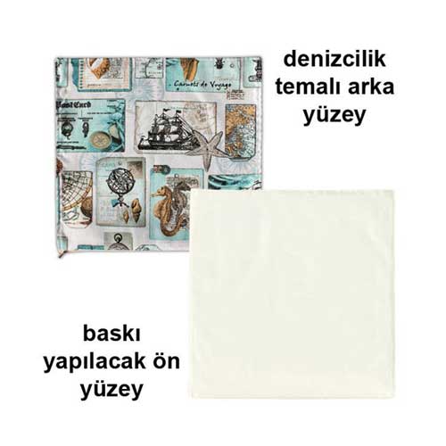 - Sublimasyon Deniz Yıldızı Figürlü Yastık  - Sublimasyon Deniz Yıldızı Figürlü Yastık