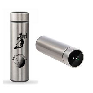 - Sublimasyon Dijital Göstergeli Çelik Termos 450 ml - Gümüş (1)  - Sublimasyon Dijital Göstergeli Çelik Termos 450 ml - Gümüş (1)