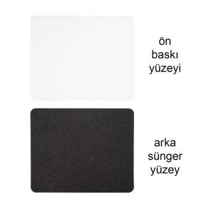 Sublimasyon Dikdörtgen Mouse Pad  17x21 cm- 2 mm - 3