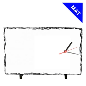 Sublimasyon Dikdörtgen Taş Saat 25x37cm - MAT - 3