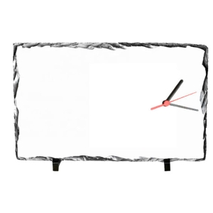 - Sublimasyon Dikdörtgen Taş Saat 25x37cm - MAT  - Sublimasyon Dikdörtgen Taş Saat 25x37cm - MAT