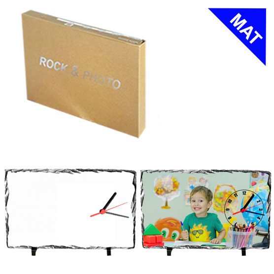 Sublimasyon Dikdörtgen Taş Saat 25x37cm - MAT - 2