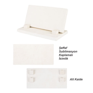 - Sublimasyon Doğal Taş Masa İsimliği 15 cm (1)  - Sublimasyon Doğal Taş Masa İsimliği 15 cm (1)