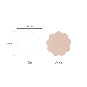 Sublimasyon Eko. MDF Bardak Altlığı 5  mm - Papatya - 3