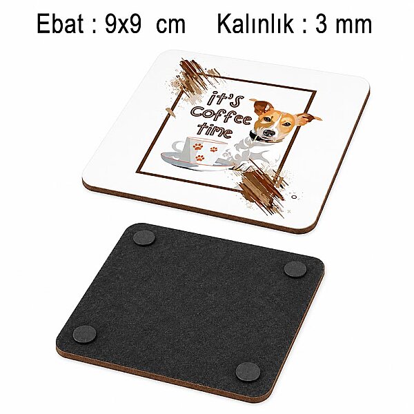 Sublimasyon Eko. MDF Bardak Altlığı 3 mm - Kare - 2