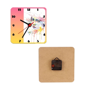  - Sublimasyon Eko.MDF Kare Saat 19x19 cm (1)