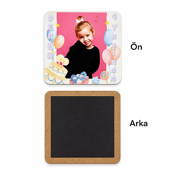 Sublimasyon Eko. MDF Magnet 5x5 cm - 1