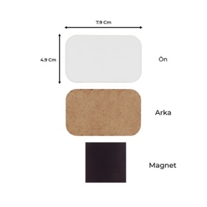 - Sublimasyon Eko. MDF Magnet 5x8 cm (1)  - Sublimasyon Eko. MDF Magnet 5x8 cm (1)