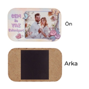 - Sublimasyon Eko. MDF Magnet 5x8 cm  - Sublimasyon Eko. MDF Magnet 5x8 cm