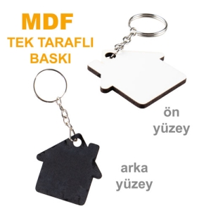 - Sublimasyon Eko.MDF Tek Taraflı Anahtarlık - Ev (1)  - Sublimasyon Eko.MDF Tek Taraflı Anahtarlık - Ev (1)