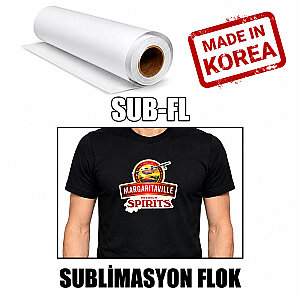 Sublimasyon Flok / Beyaz/ 44 cm x 1 metre