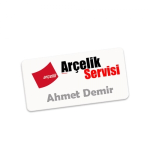 - Sublimasyon Dikdörtgen FRP Yaka İsimliği  - Sublimasyon Dikdörtgen FRP Yaka İsimliği