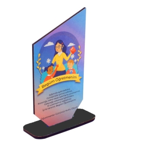 - Sublimasyon HDF Ahşap Ödül Plaketi 10x19 cm  - Sublimasyon HDF Ahşap Ödül Plaketi 10x19 cm