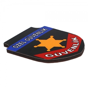 - Sublimasyon HDF Arma Yaka İsimliği 5x6cm  - Sublimasyon HDF Arma Yaka İsimliği 5x6cm