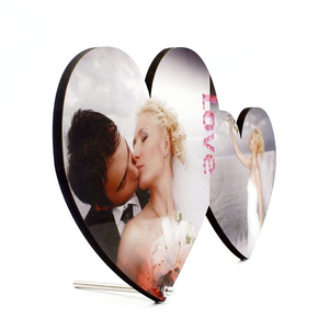 - Sublimasyon HDF Çift Kalp Çerçeve 16x28 cm (1)  - Sublimasyon HDF Çift Kalp Çerçeve 16x28 cm (1)