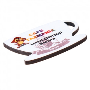 - Sublimasyon HDF Fincan Yaka İsimliği 4x6 cm  - Sublimasyon HDF Fincan Yaka İsimliği 4x6 cm