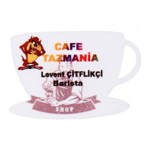 - Sublimasyon HDF Fincan Yaka İsimliği 4x6 cm (1)  - Sublimasyon HDF Fincan Yaka İsimliği 4x6 cm (1)