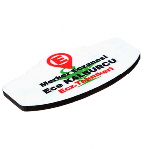 - Sublimasyon HDF Kubbeli Dikdörtgen Yaka İsimliği 4x7 cm  - Sublimasyon HDF Kubbeli Dikdörtgen Yaka İsimliği 4x7 cm