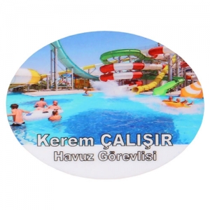 - Sublimasyon HDF Oval Yaka İsimliği 4.5x6 cm (1)  - Sublimasyon HDF Oval Yaka İsimliği 4.5x6 cm (1)