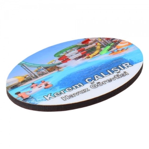 - Sublimasyon HDF Oval Yaka İsimliği 4.5x6 cm  - Sublimasyon HDF Oval Yaka İsimliği 4.5x6 cm