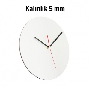 - Sublimasyon HDF Yuvarlak Saat 28 cm  - Sublimasyon HDF Yuvarlak Saat 28 cm