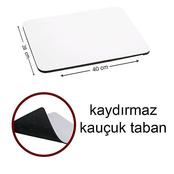 Sublimasyon İthal Oyuncu (Gamer) Mouse Pad 28x40 cm - 3 mm - 1