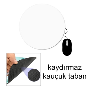 - Sublimasyon İthal Yuvarlak Mouse Pad 3 mm - 19,5 cm  - Sublimasyon İthal Yuvarlak Mouse Pad 3 mm - 19,5 cm