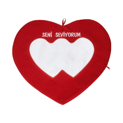 - Sublimasyon Kalp Aşk Yastığı - Seni Seviyorum  - Sublimasyon Kalp Aşk Yastığı - Seni Seviyorum