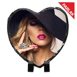 Sublimasyon Kalp Taş 20x20 cm - 4