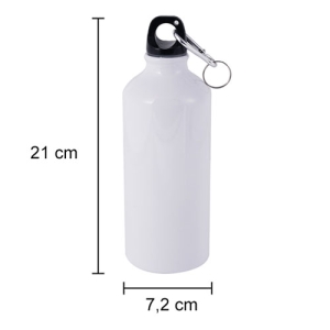 - Sublimasyon Kancalı Beyaz Matara 600 ml  - Sublimasyon Kancalı Beyaz Matara 600 ml