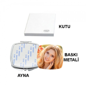 Sublimasyon Kare Makyaj Aynası - 3