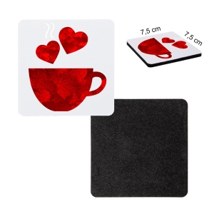 - Sublimasyon Kare Bardak Altlığı 9x9 cm  - Sublimasyon Kare Bardak Altlığı 9x9 cm