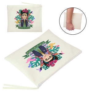 - Sublimasyon Keten Makyaj Çantası 25x20 cm (1)  - Sublimasyon Keten Makyaj Çantası 25x20 cm (1)