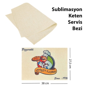 - Sublimasyon Keten Servis Bezi (1)  - Sublimasyon Keten Servis Bezi (1)