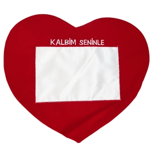 - Sublimasyon Kırmızı Kalp Yastık - Kalbim Seninle (1)  - Sublimasyon Kırmızı Kalp Yastık - Kalbim Seninle (1)