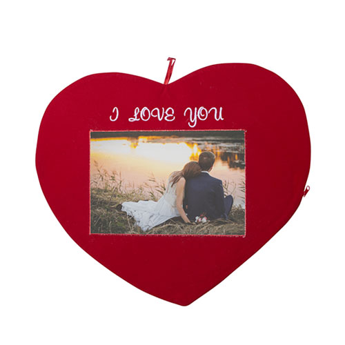 - Sublimasyon Kırmızı Kalp Yastık - I love You  - Sublimasyon Kırmızı Kalp Yastık - I love You