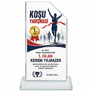 Sublimasyon Beyaz Kristal Plaket 1015 (1)