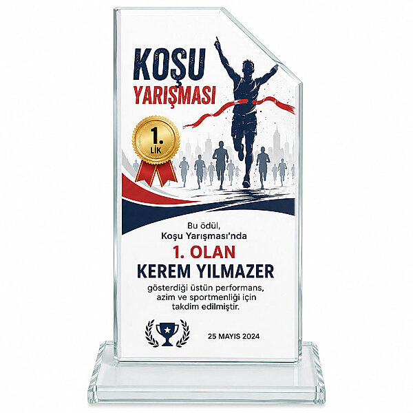 Sublimasyon Beyaz Kristal Plaket 1015 - 2