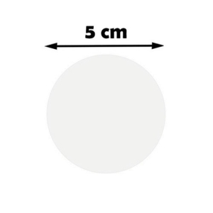 - Sublimasyon Madalya Göbeği 5 cm - Beyaz  - Sublimasyon Madalya Göbeği 5 cm - Beyaz