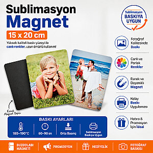Sublimasyon Magnet 14,4x19,3 cm (1)