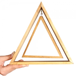 Sublimasyon Masaüstü Üçgen Ahşap Çerçeve - Salıncak - 3