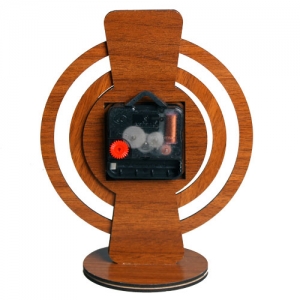 Sublimasyon Maya Takvimli Saat 20 cm -Ceviz - 3