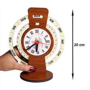 - Sublimasyon Maya Takvimli Saat 20 cm -Ceviz  - Sublimasyon Maya Takvimli Saat 20 cm -Ceviz